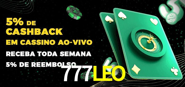 Promoções do cassino ao Vivo 777LEO